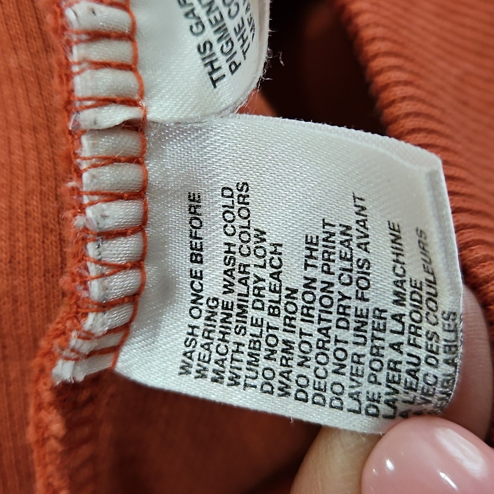 TOMMY BAHAMA RELAX YACHT ORANGE HALF ZIP PULLOVER XL/TG 100% COTTON - Picture 6 of 8